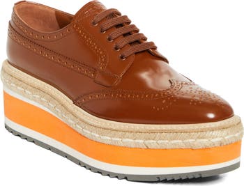 Prada Re-Edition 2011 Platform Wingtip Oxford (Women) | Nordstrom