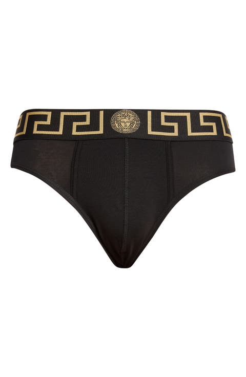 2-Pack Greca Border Stretch Cotton Briefs