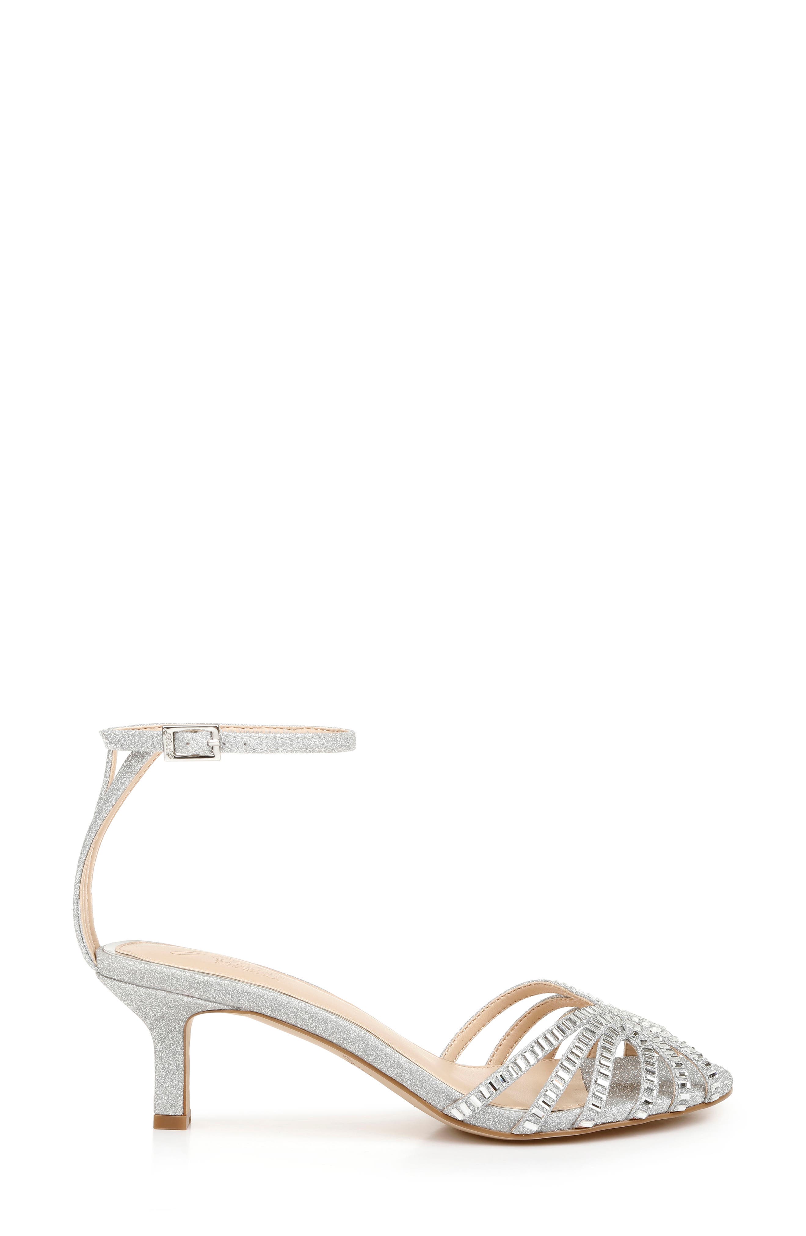 Jewel Badgley Mischka Ocean Kitten Heel Sandal, Alternate, color, 