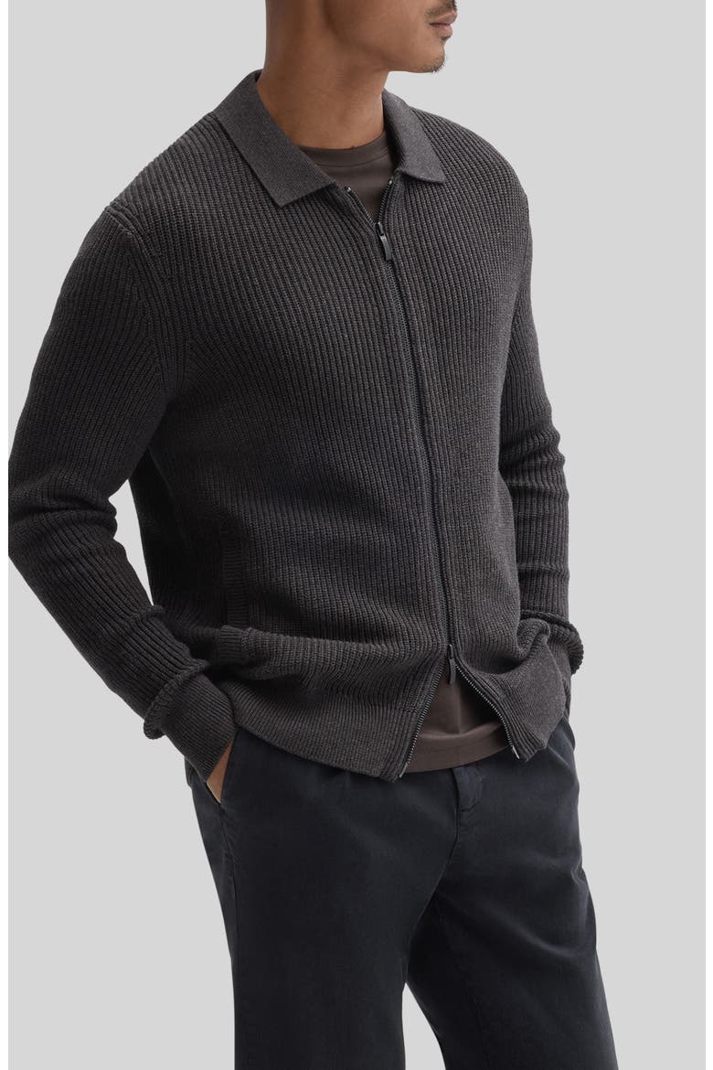 Gregorio Full Zip Cardigan Sweater, Alternate, color, ESPRESSO