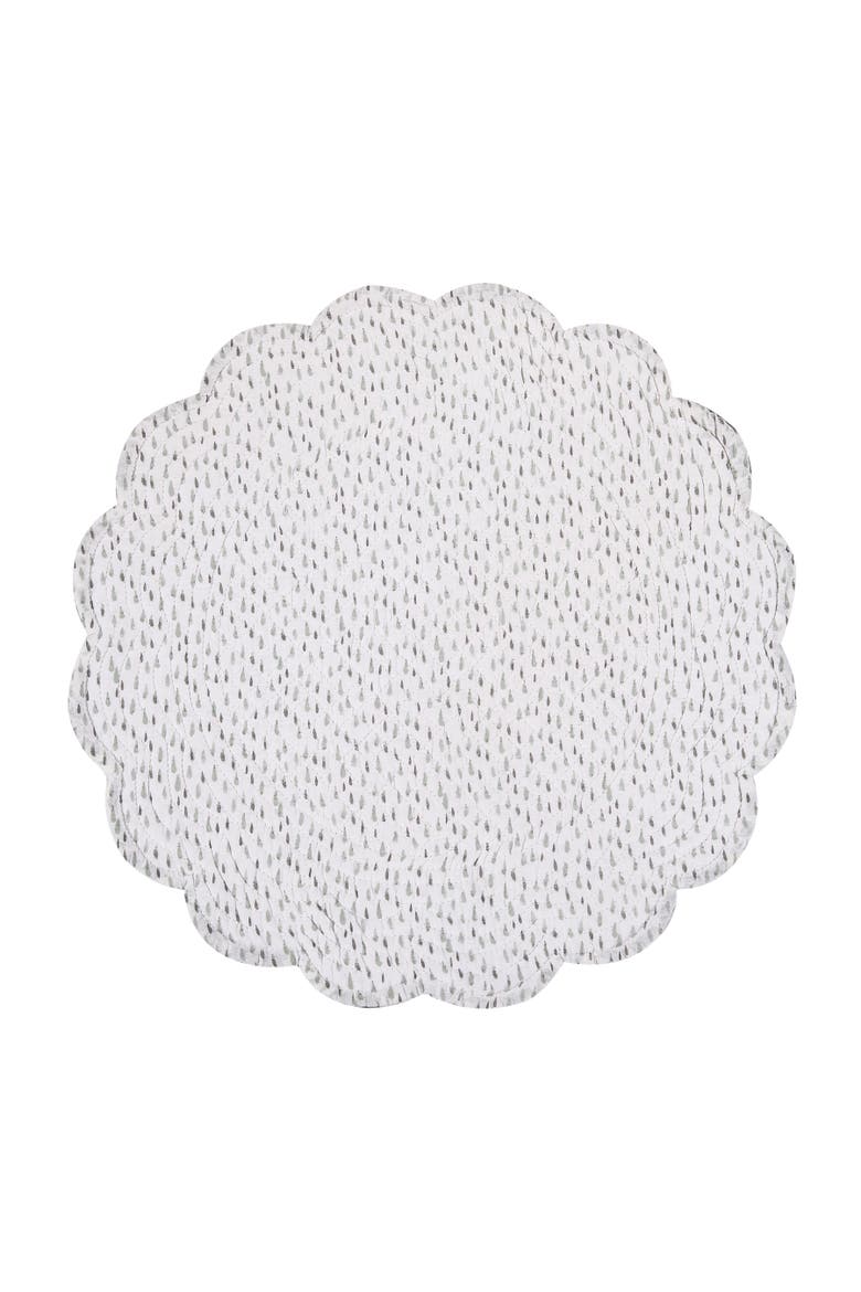 Blair Round Placemats Set of 6, 17", Alternate, color, Green