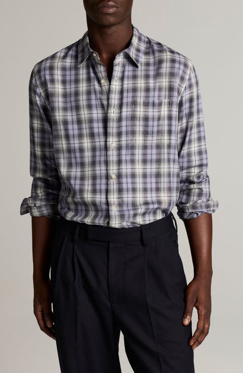 Exchange Plaid Long Sleeve Shirt