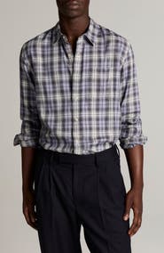 Vince Exchange Plaid Long Sleeve Shirt