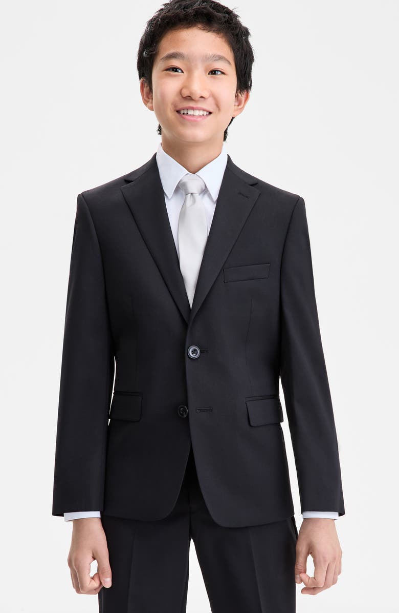 Michael Kors Kids' Solid Wool Blend Four-Piece Suit, Alternate, color, Black