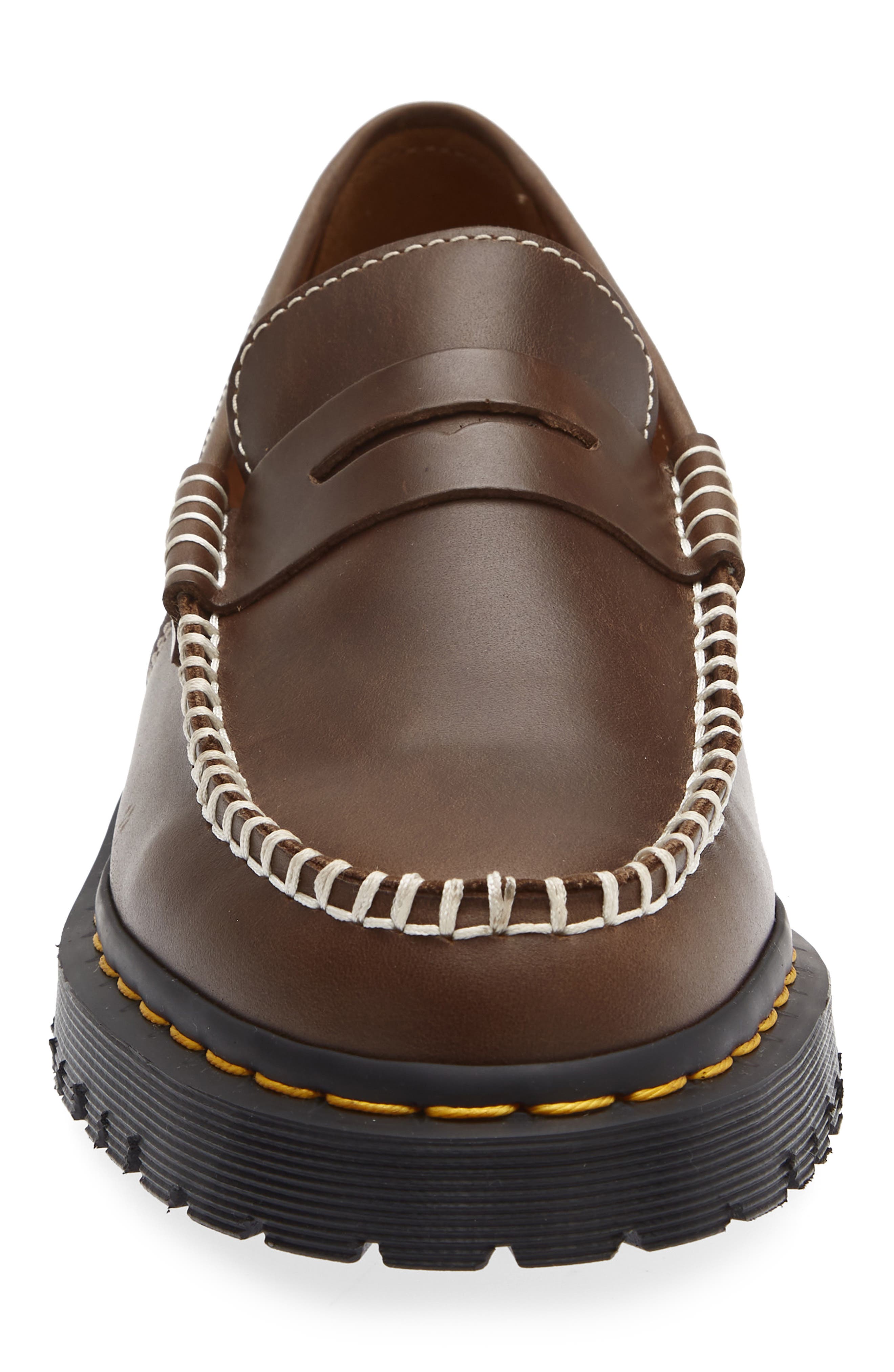 Penton Ben Leather Penny Loafer, Alternate, color, FOSSIL BROWN