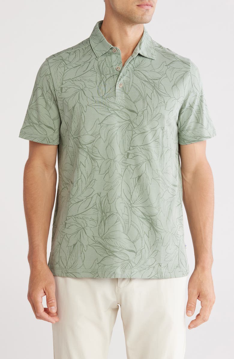 Tommy Bahama Frond Isles Polo, Main, color, Hedge Green