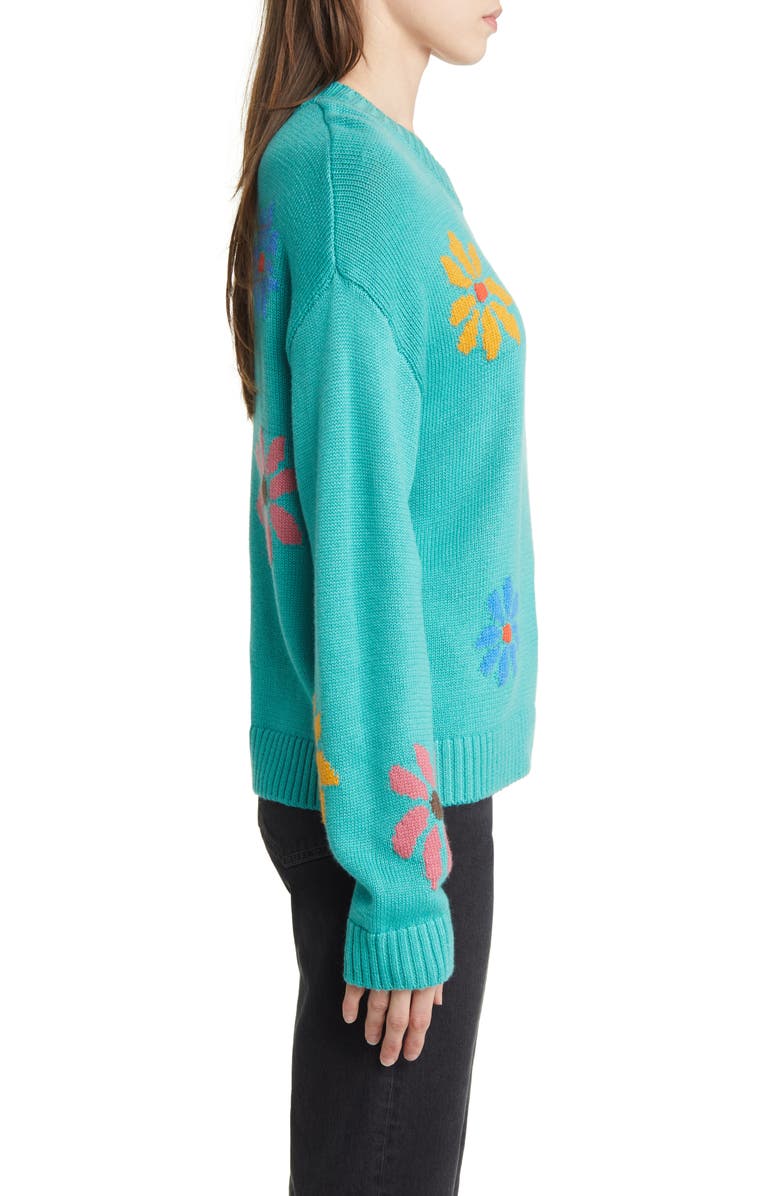 Rails Zoey Intarsia Flower Sweater, Alternate, color, Multi Flowers