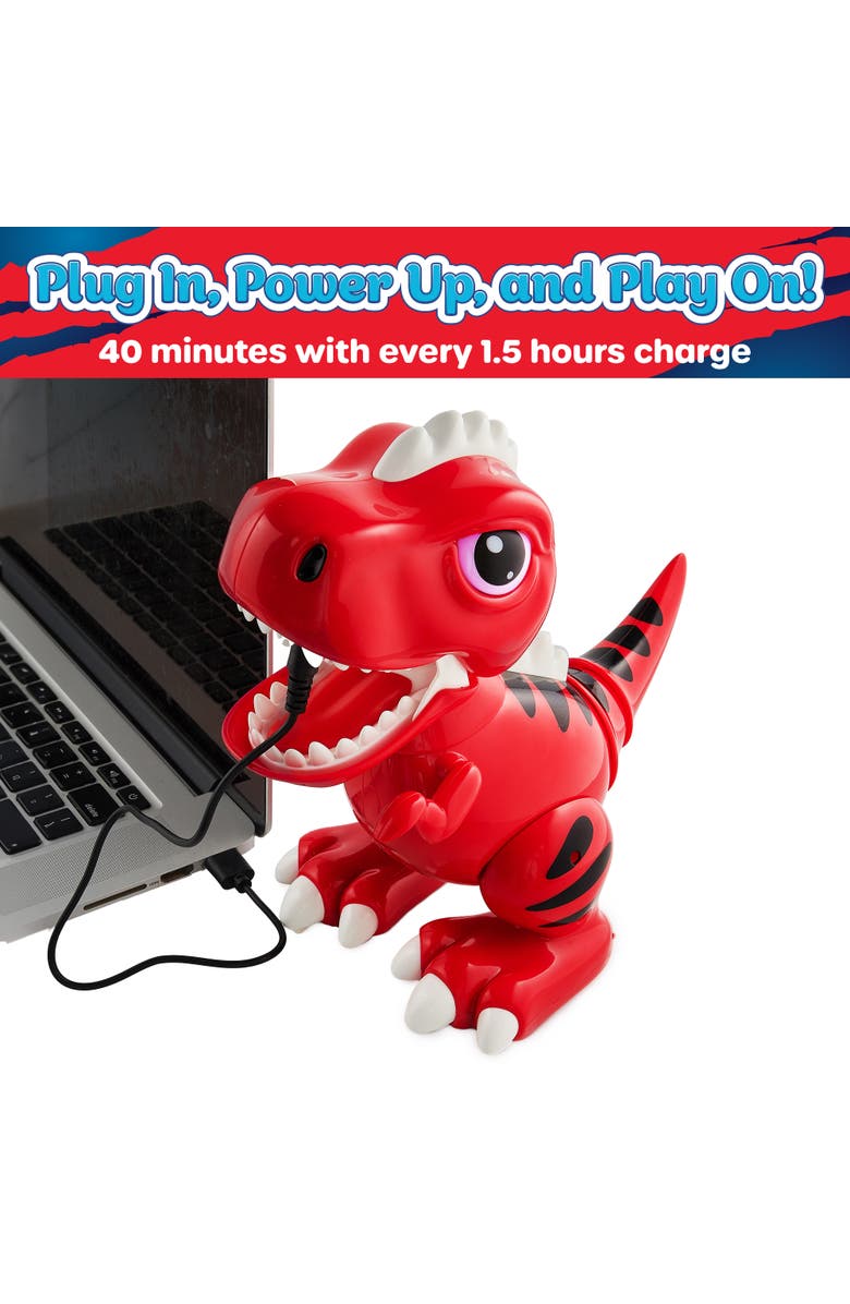 Power Your Fun Robo Pets T-Rex Dinosaur RC Hand Gestures Toy - Red, Alternate, color, Red