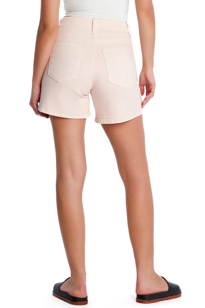 Swift High Waist Long Denim Shorts, Alternate, color, CLOUD PINK