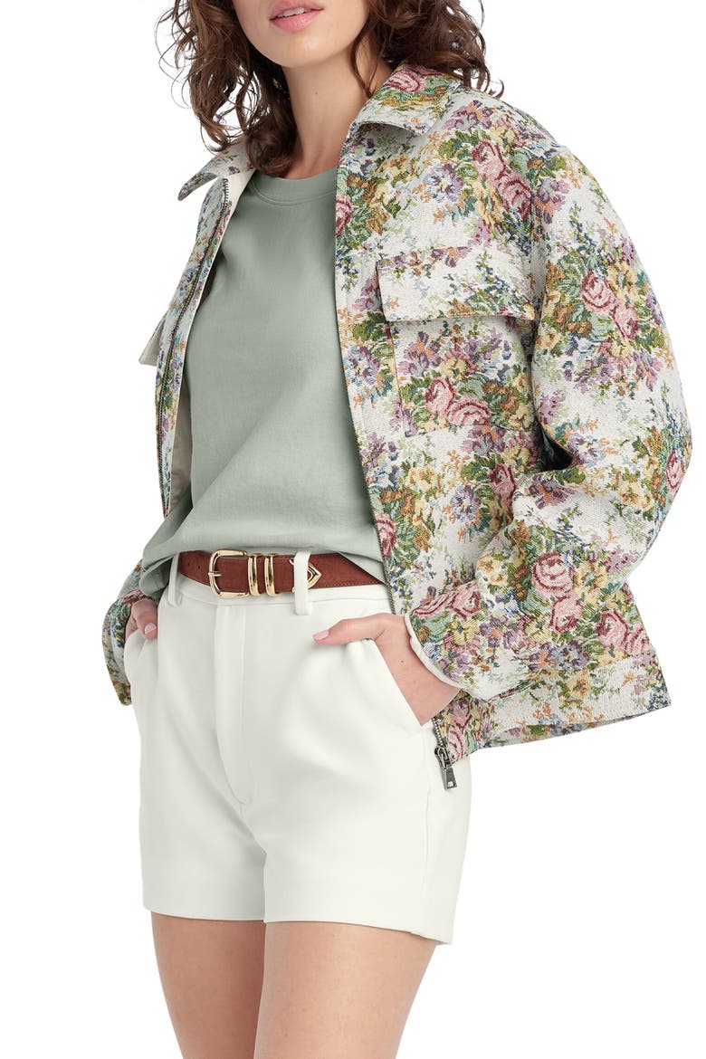 The Rinnie Floral Jacquard Jacket, Alternate, color, FLORAL JACQUARD