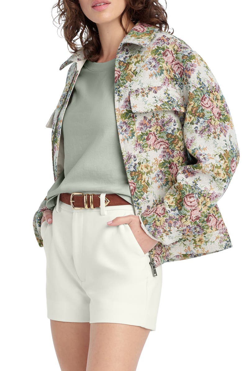 Favorite Daughter The Rinnie Floral Jacquard Jacket, Alternate, color, Floral Jacquard