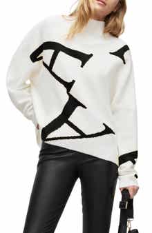 A Star Mock Neck Sweater