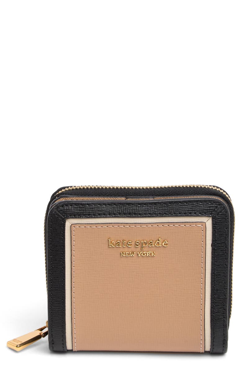 Kate Spade New York compact leather wallet, Main, color,