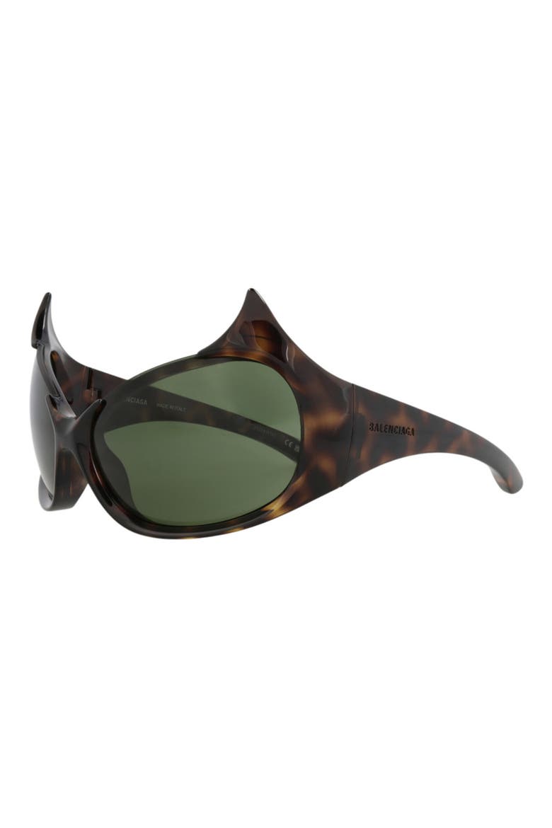 71mm Shield Sunglasses, Alternate, color, HAVANA HAVANA GREEN