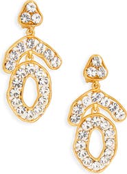 Kenneth Jay Lane Crystal Statement Drop Earrings