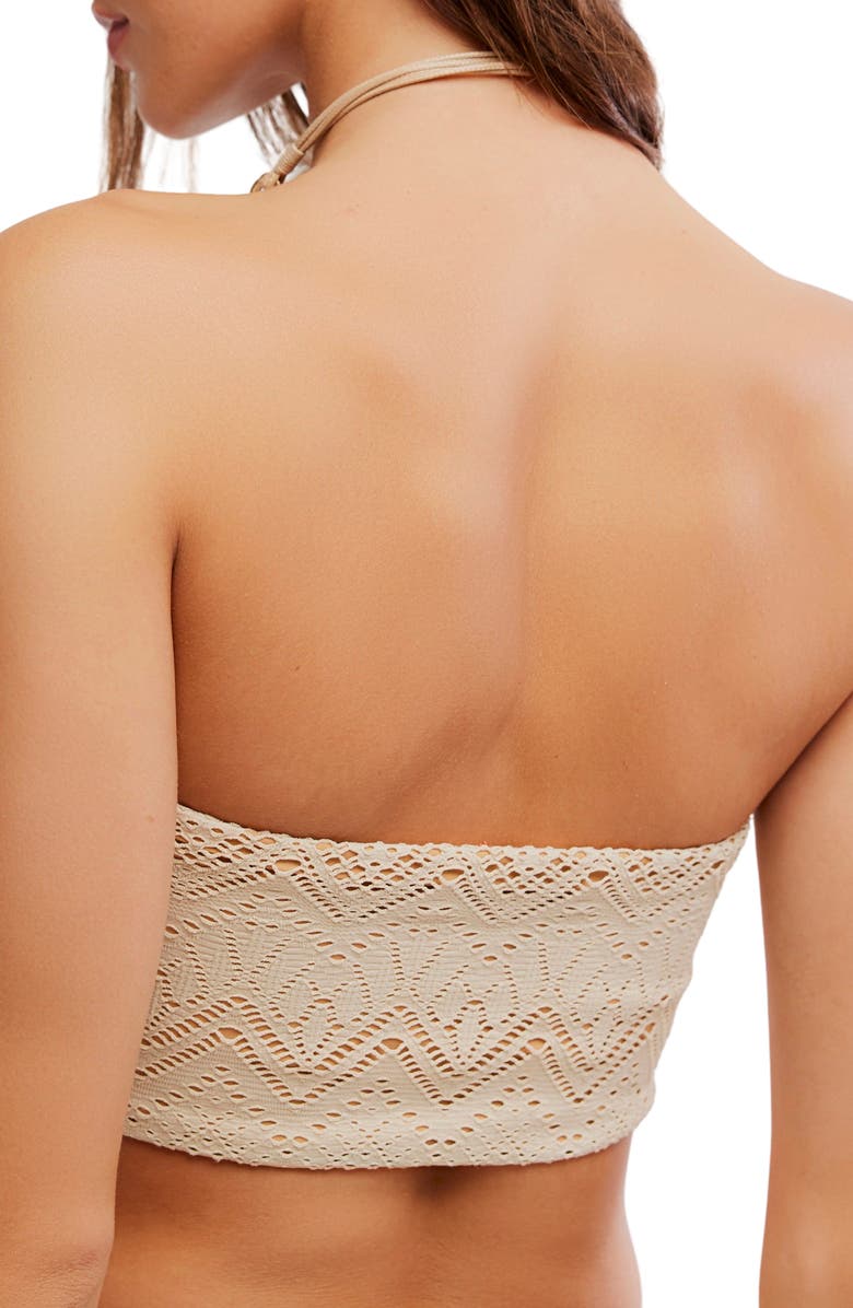free-est by Free People Lola Strapless Bandeau Bikini Top, Alternate, color, Sand