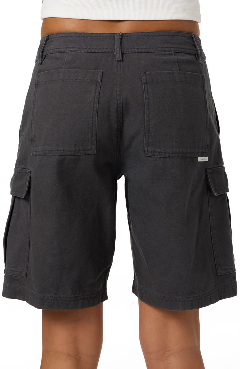 O'Neill Jessie Low Rise Twill Cargo Shorts, Alternate, color, Dark Shadow