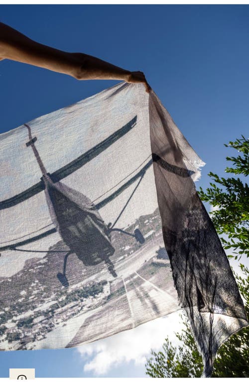 Mer St. Barth Cashmere Dip Dye Shawl In Black