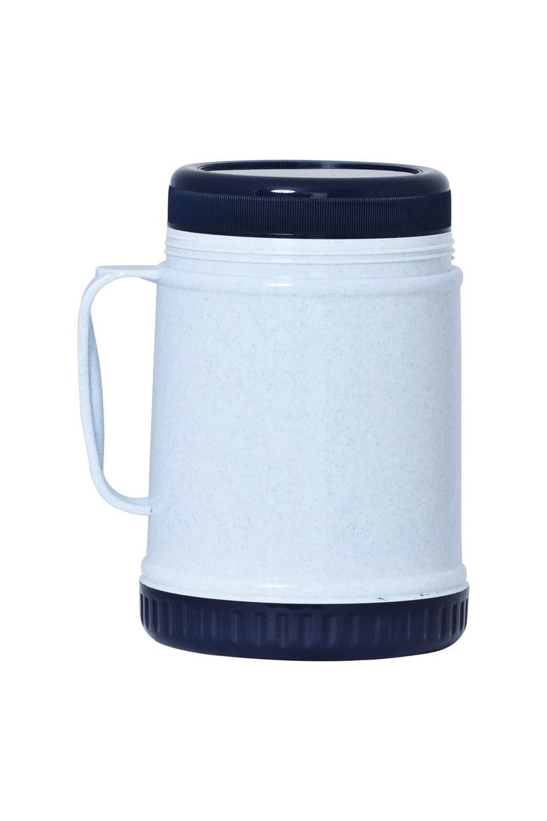 Wide Mouth Glass with Foam Insulated Food Jug, Main, color, White