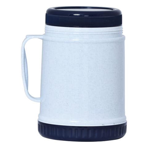 Wide Mouth Glass with Foam Insulated Food Jug