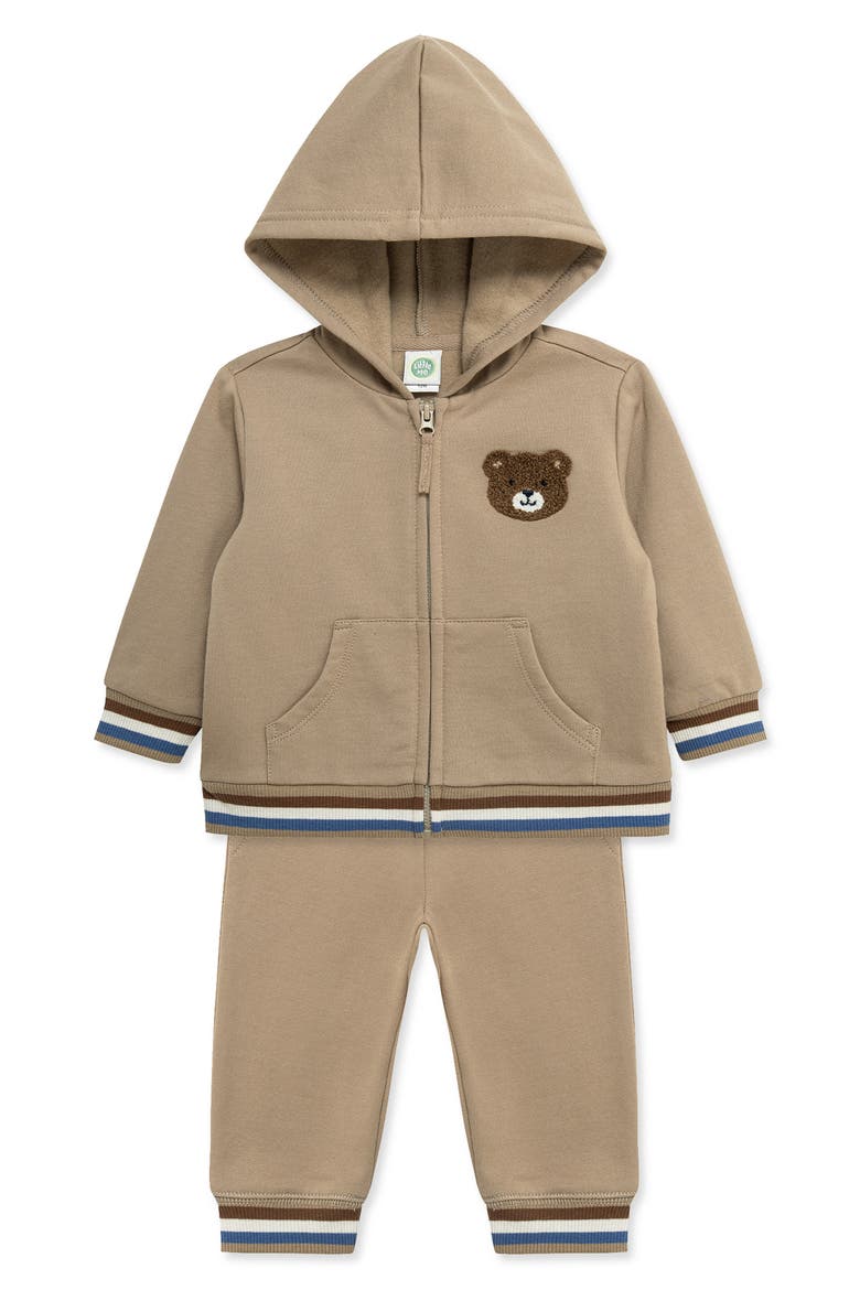Kids' Bear 2-Piece Hoodie Set, Alternate, color, TAN