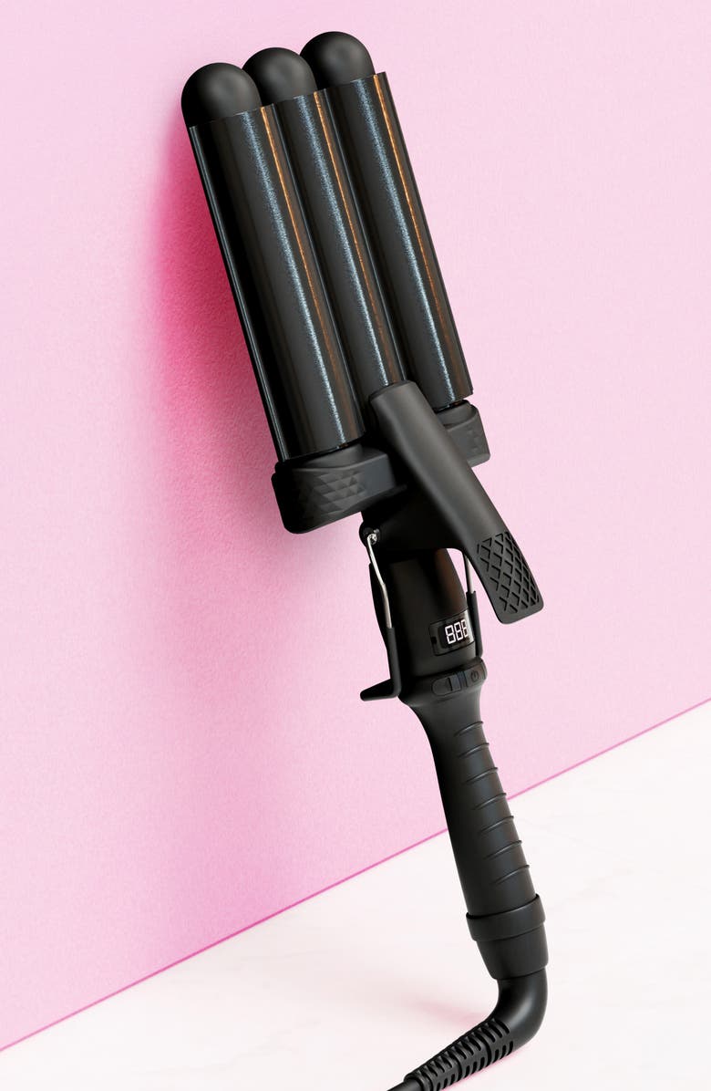 Mermade Hair 1.25-Inch Pro Waver Hair Iron, Alternate, color, Black