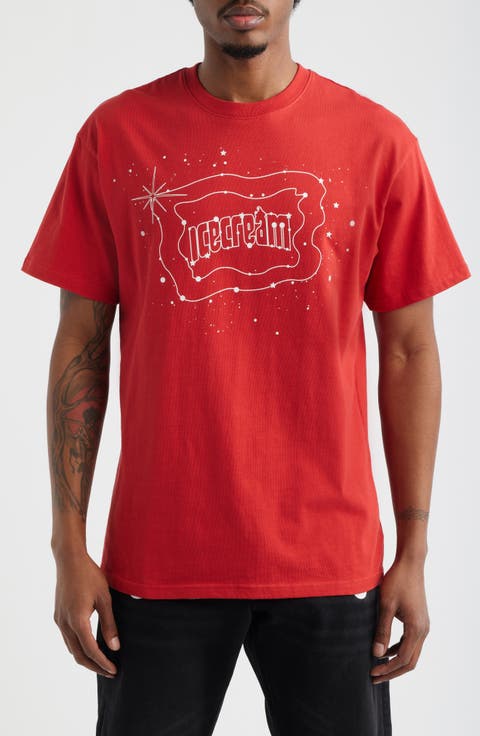 Star Gazing Cotton Graphic T-Shirt