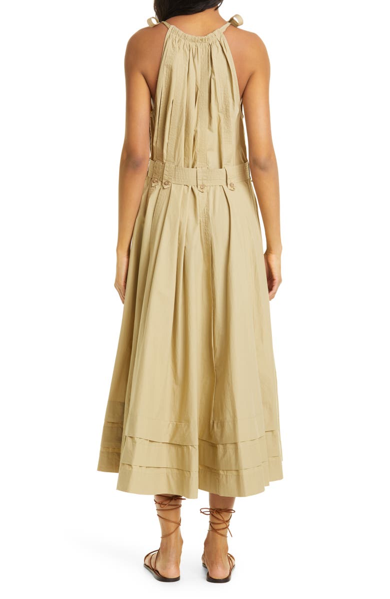 Ulla Johnson Joni Cotton Halter Maxi Dress, Alternate, color,