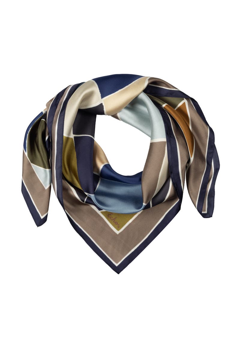 Harlequin Silk Square, Main, color, Charcoal