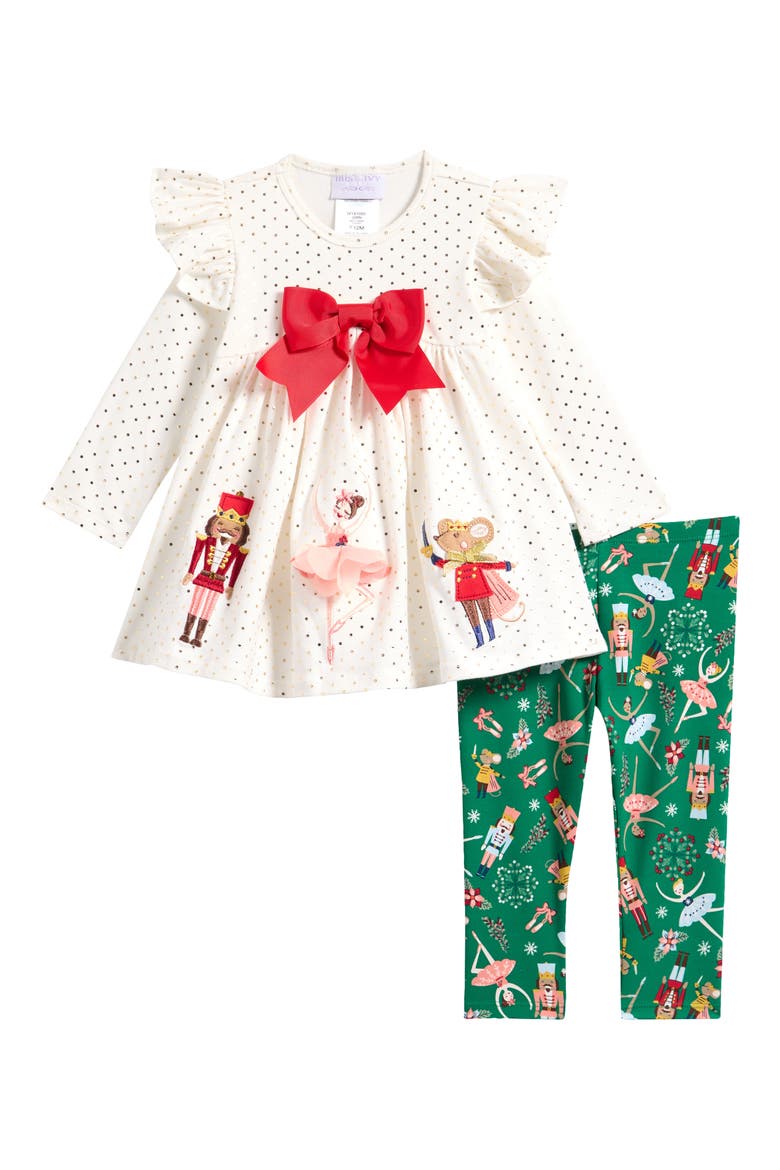 Nutcracker Tunic and Leggings Set, Main, color, GREEN