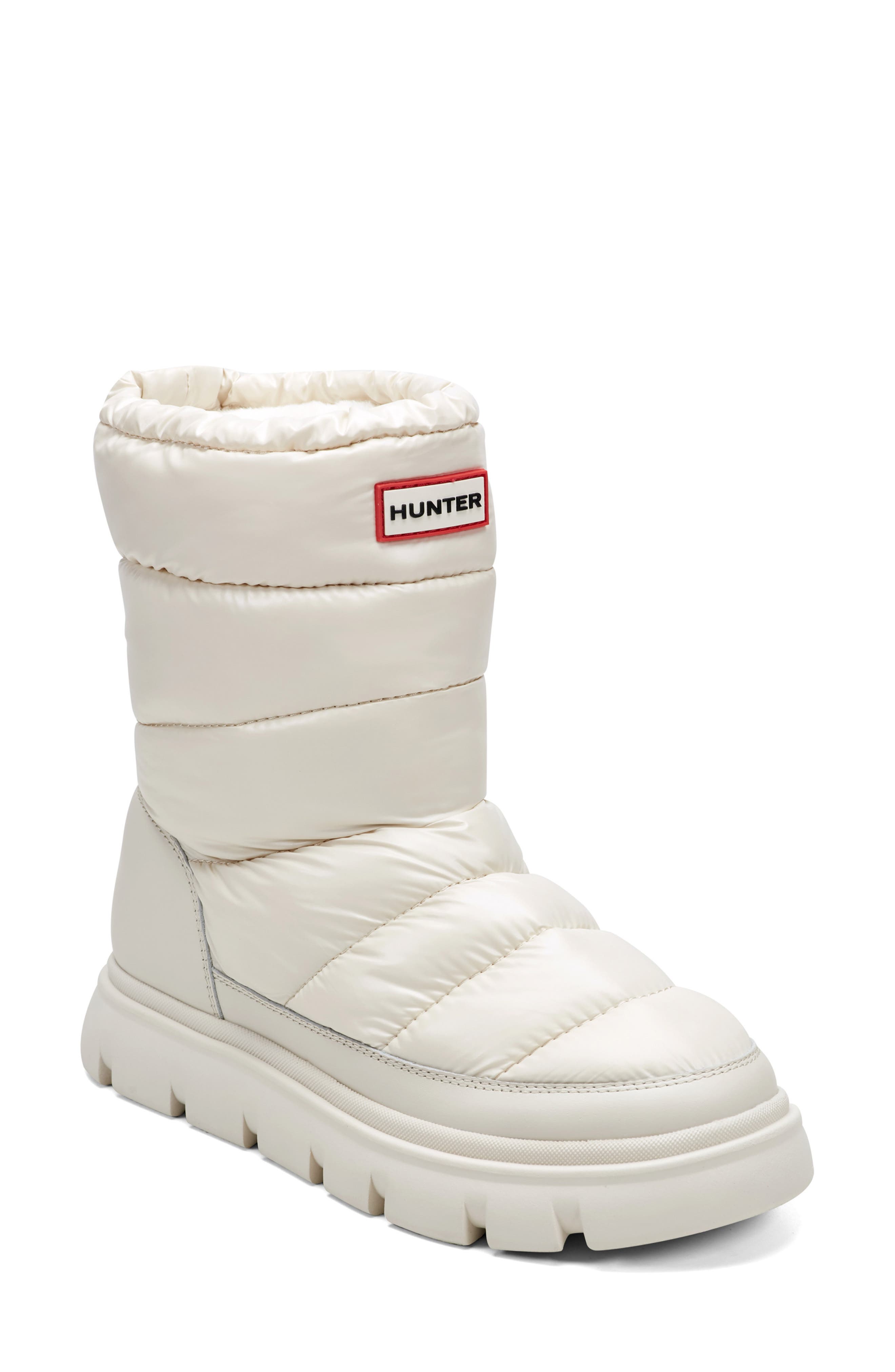 Hunter Maribel Waterproof Snow Boot, Main, color, Ivory/ Ivory