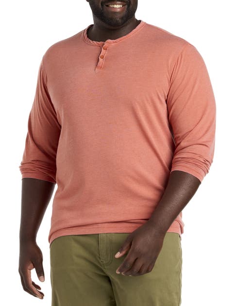 Big & Tall Long-Sleeve Henley Shirt