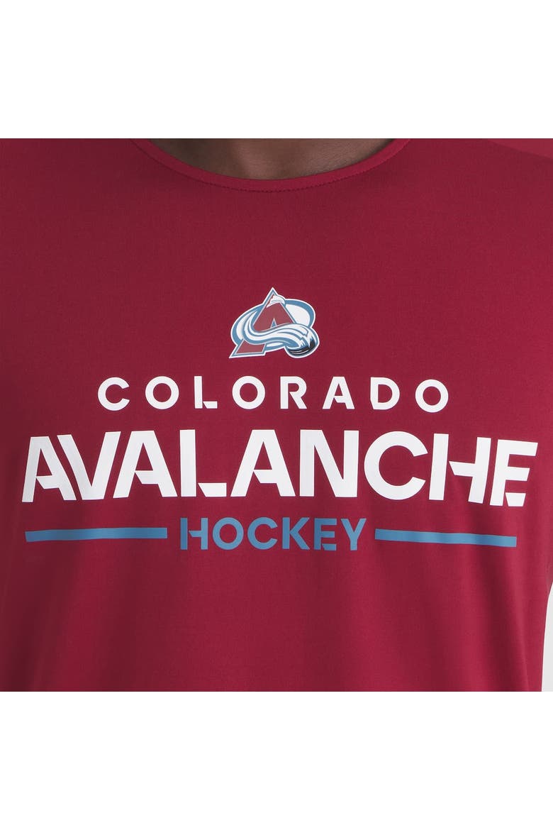Men's Fanatics Burgundy Colorado Avalanche Authentic Pro Rink Tech T-Shirt, Alternate, color, Burgundy
