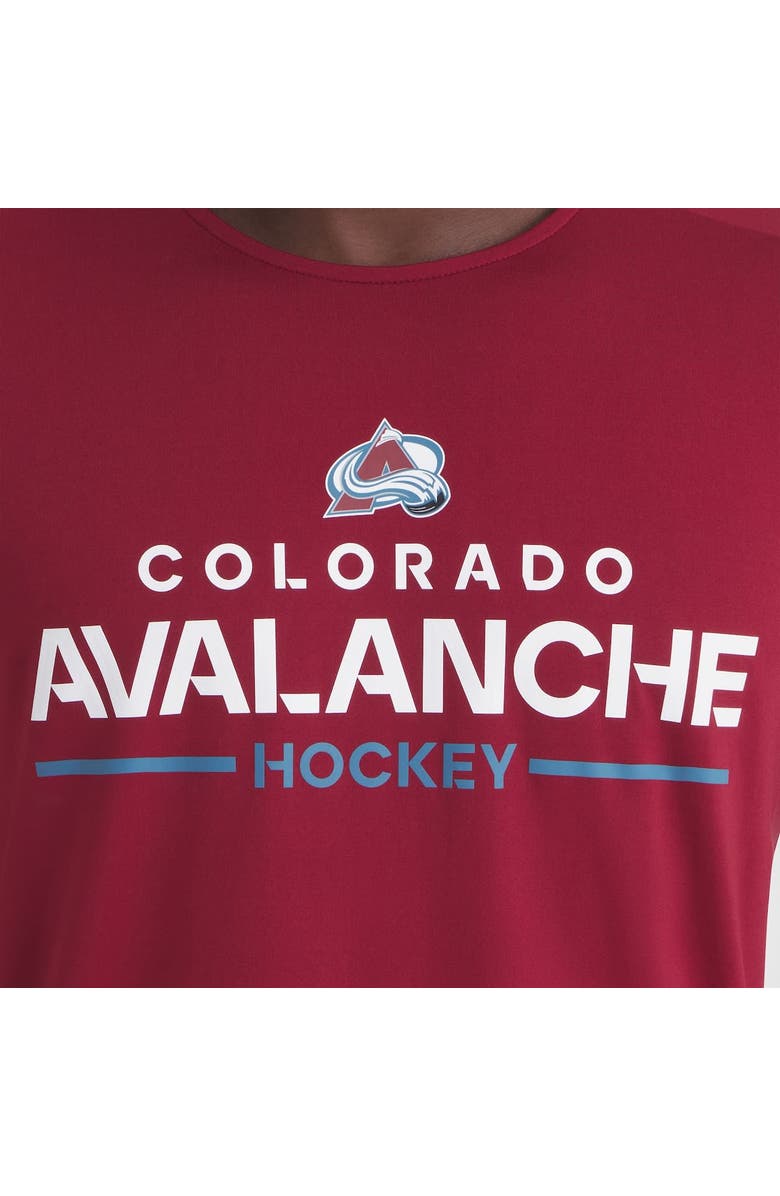 FANATICS Men
s Fanatics Burgundy Colorado Avalanche Authentic Pro Rink Tech T-Shirt, Alternate, color, Burgundy