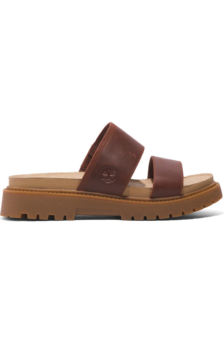 Timberland Clairemont Way Slide Sandal, Alternate, color, Dark Red Full Grain