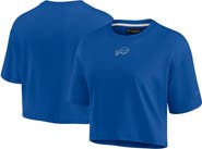 Fanatics Signature Women's Fanatics Royal Buffalo Bills Elements Super Soft Boxy Cropped T-Shirt