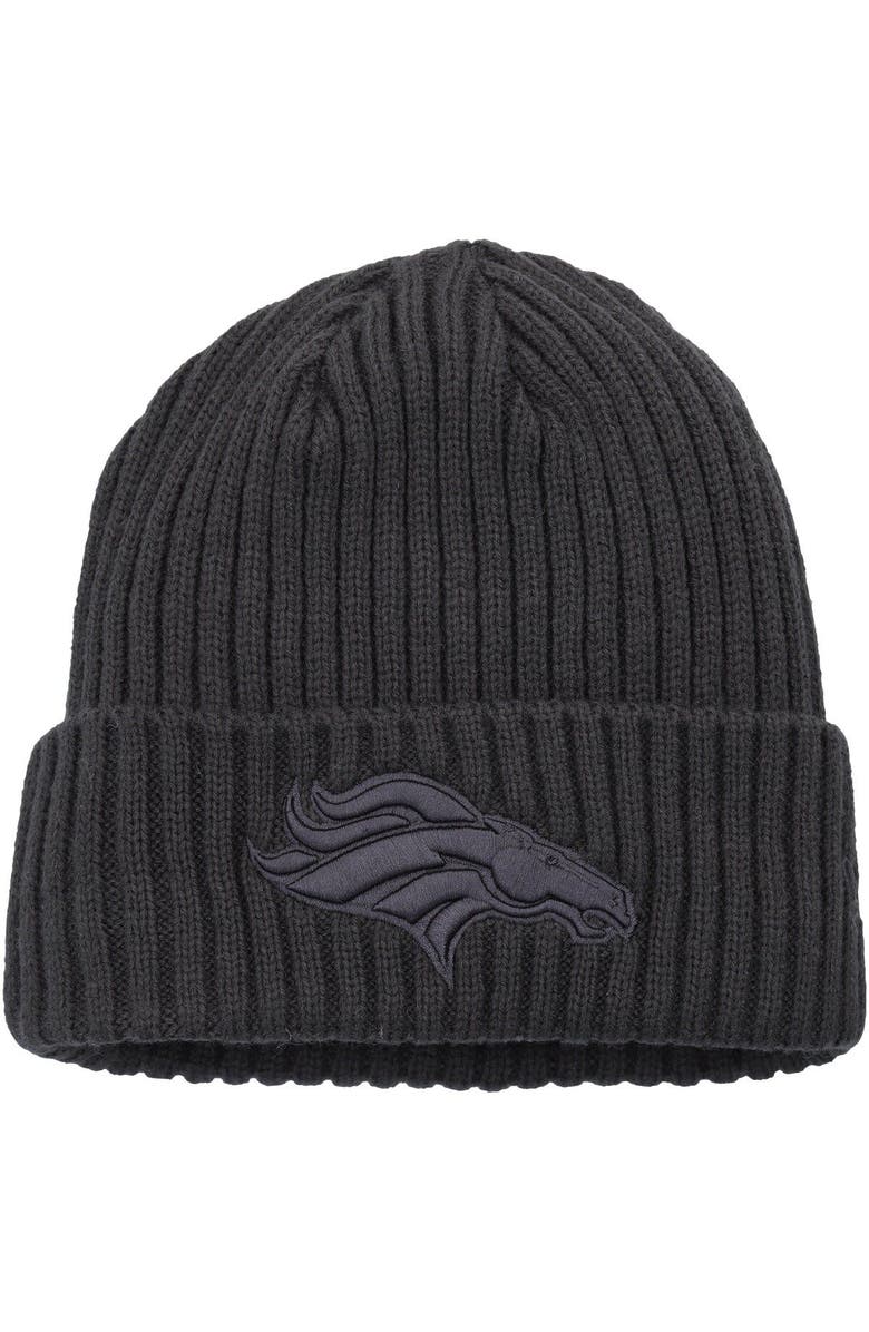 New Era Youth New Era Graphite Denver Broncos Core Classic Cuffed Knit Hat, Main, color, 