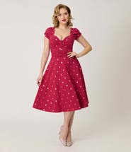 Unique Vintage Ohara Swing Dress