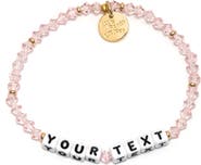 Little Words Project Rose Crystal Custom Beaded Stretch Bracelet