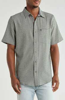 Kiteboard Short Sleeve Cotton Button-Up Shirt