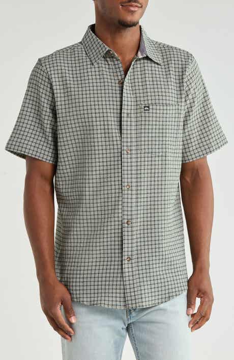 Kiteboard Short Sleeve Cotton Button-Up Shirt