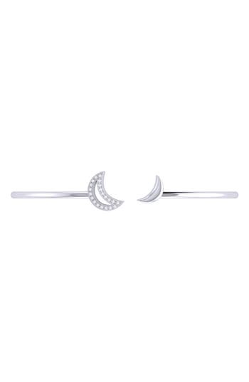 Luvmyjewelry Date Night Diamond Cuff Bracelet In White