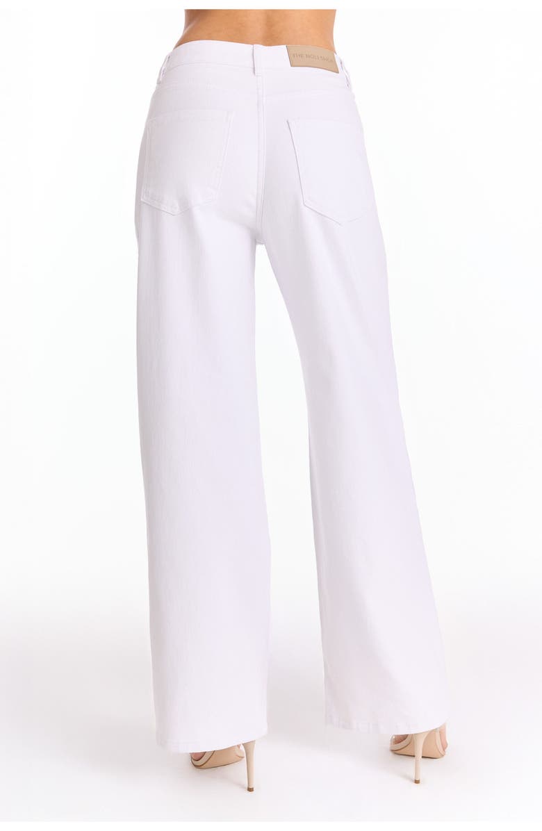 The Noli Shop Crystal Palm High Rise Jean, Alternate, color, White