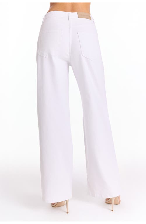 The Noli Shop Crystal Palm High Rise Jean In White