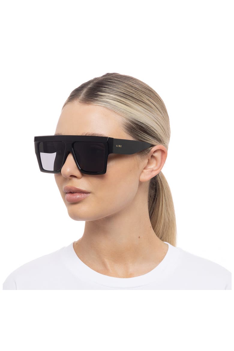 Antares 59mm D-Frame Sunglasses, Alternate, color, BLACK