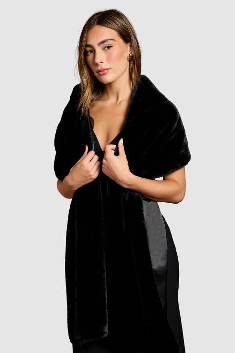 Faux Fur Shawl