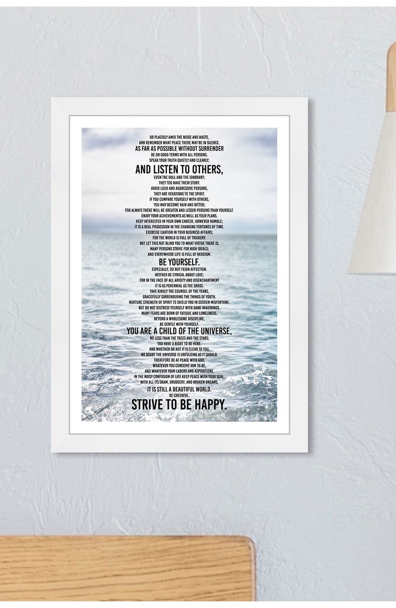 Wynwood Studio Desiderata Inspiration Art, Alternate, color, Blue