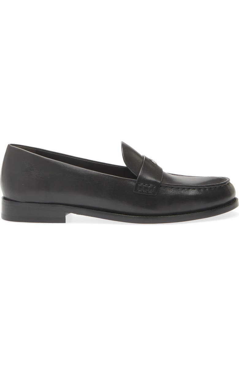 Tory Burch Classic Penny Loafer, Alternate, color, Perfect Black