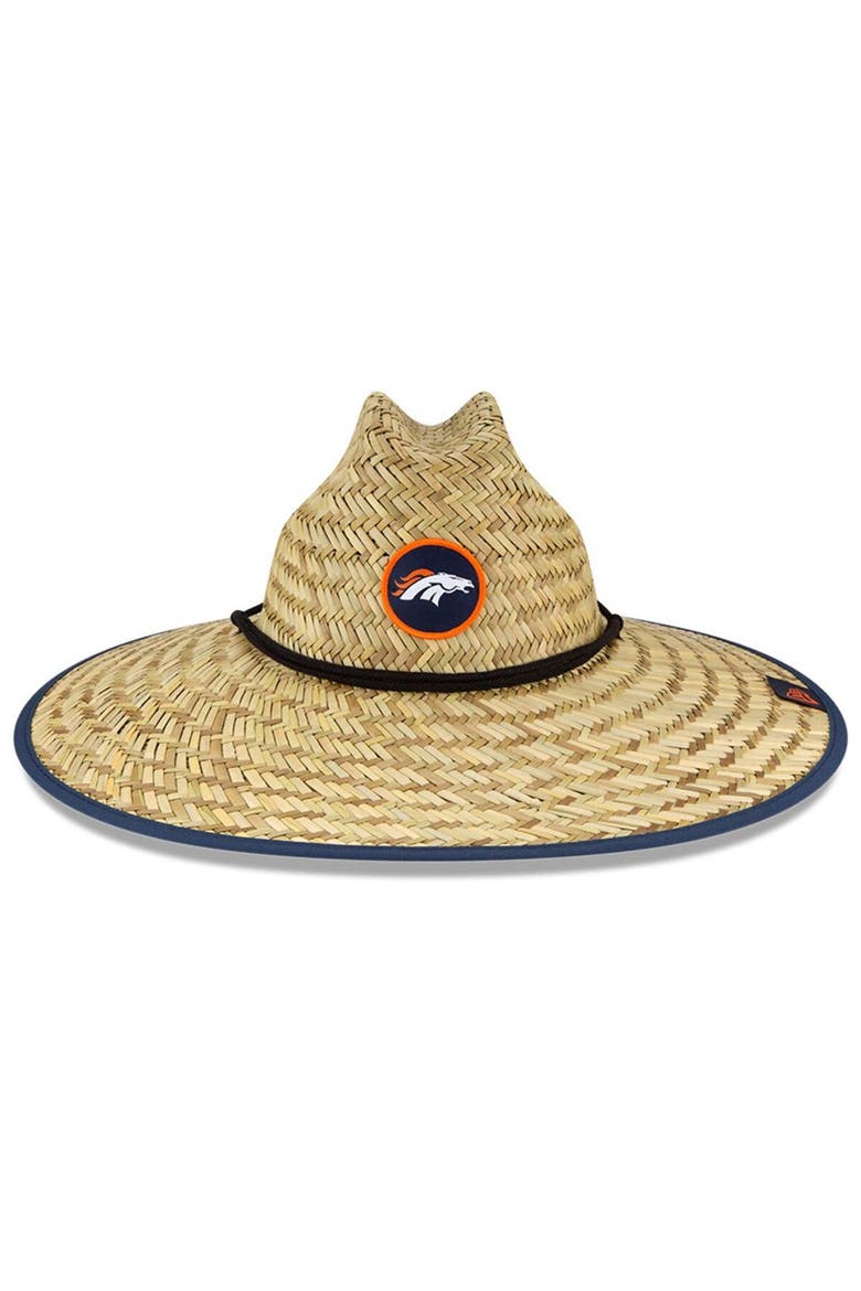 Men's New Era Natural Denver Broncos NFL Training Camp Official Straw Lifeguard Hat, Alternate, color, Natural