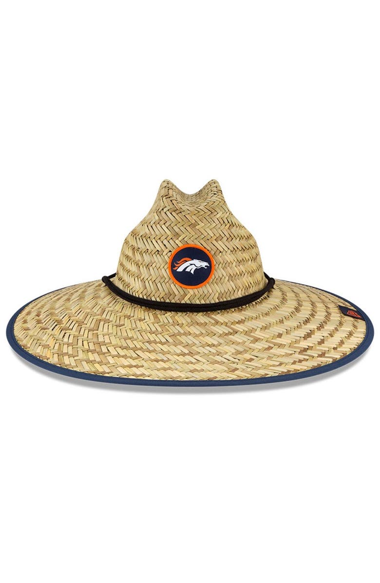 New Era Men's New Era Natural Denver Broncos NFL Training Camp Official Straw Lifeguard Hat, Alternate, color, 